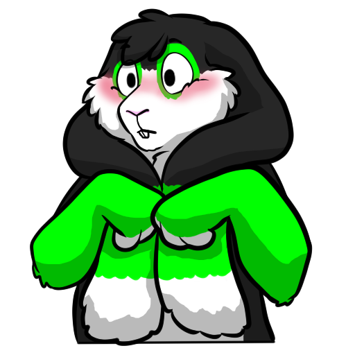 Bashful Bun Sticker