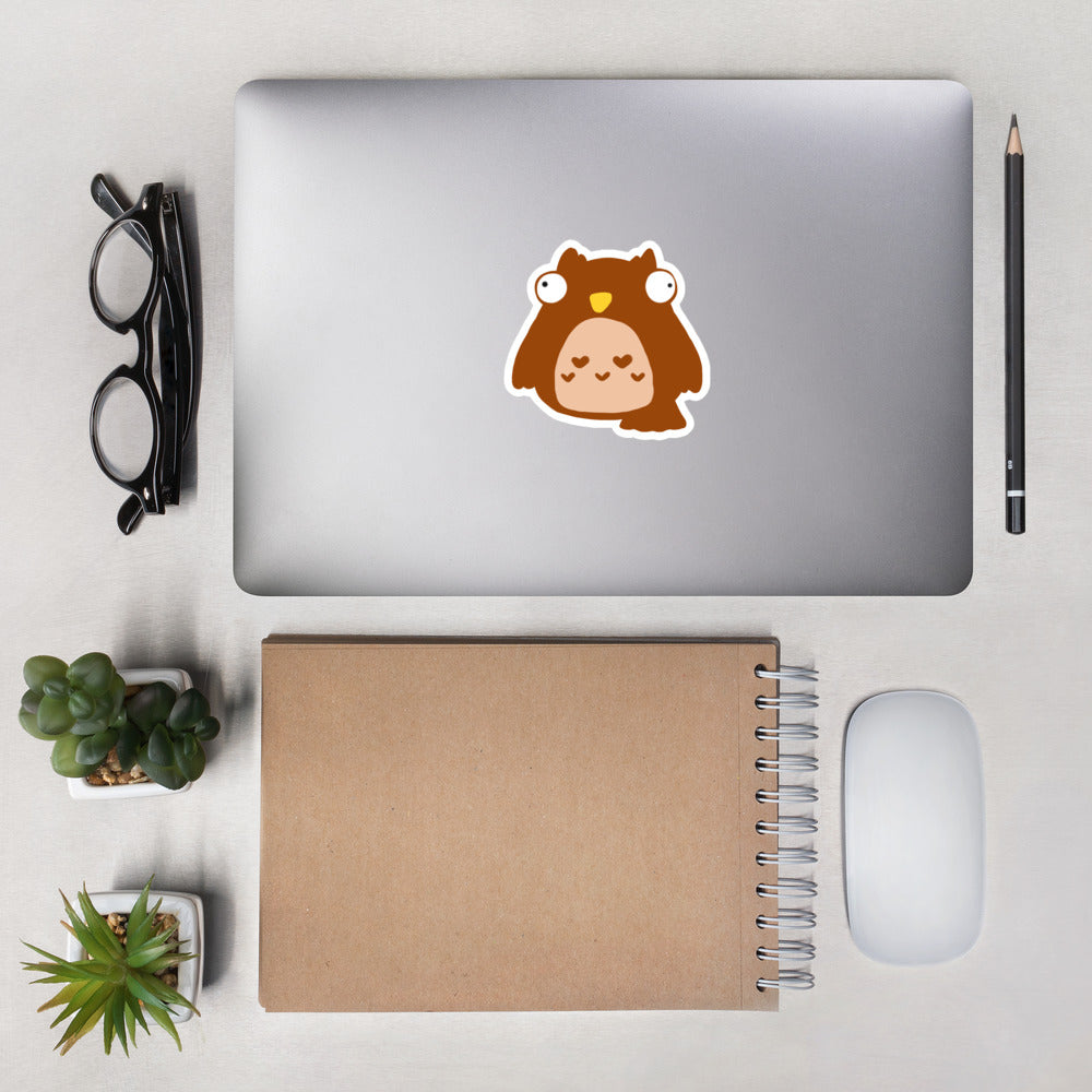Concerning Owl Sticker