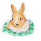 Clover Watercolour Bunny Sticker
